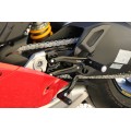 CNC Racing Carbon Fiber Heel Guards for the RPS Adjustable Rearset for the Ducati Panigale / Streetfighter V4 / S / Speciale / R